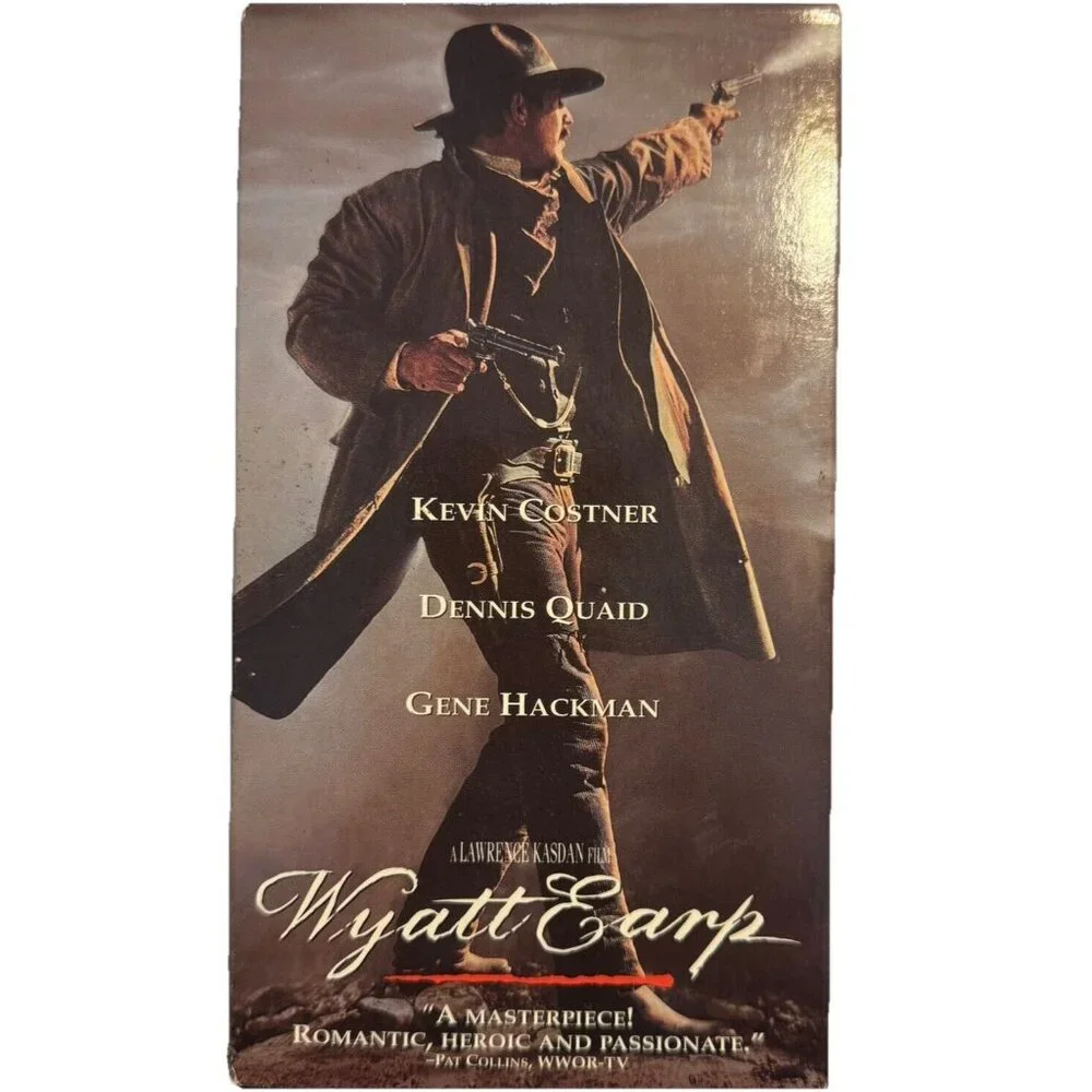 Wyatt Earp (VHS, 1994) 2‑Tape Set – Kevin Costner, Dennis Quaid – Very Good